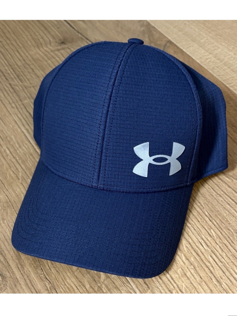 Under Armour Navy Blue Men's Athletic Cap with White Logo